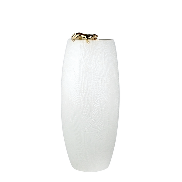 Barrel Golden Panther Vase - 53cm